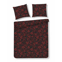 BETTWÄSCHE Estillo - Dunkelrot, Textil (160/200cm) - home&you