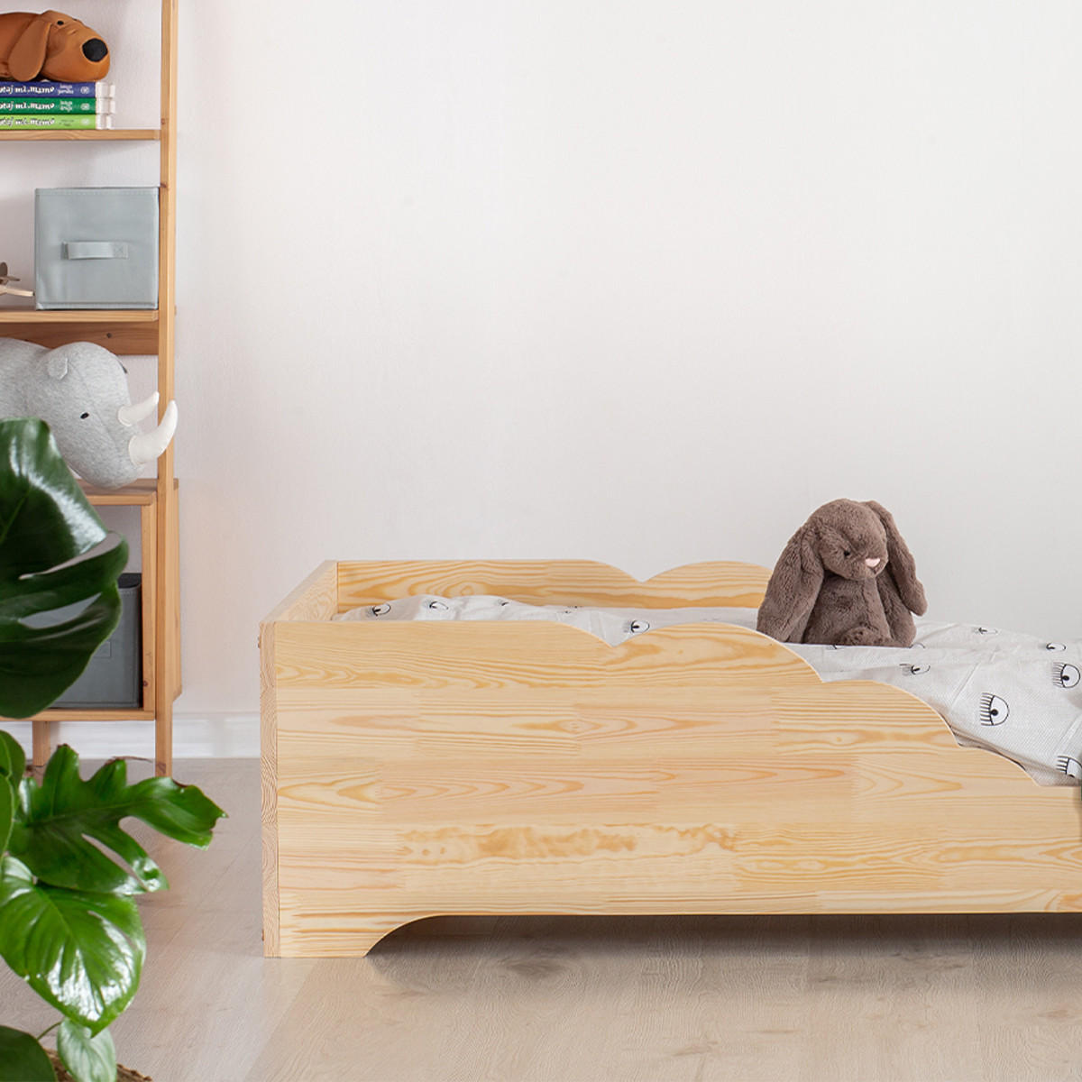 POSTEL 90/190 Blandine Přírodní dřevo - hnědá, dřevo (90/190cm) - Petits-meubles