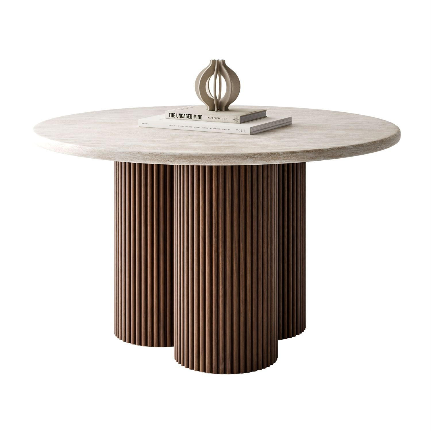 Lookway Couchtisch Nussbaum 80x46x80 cm