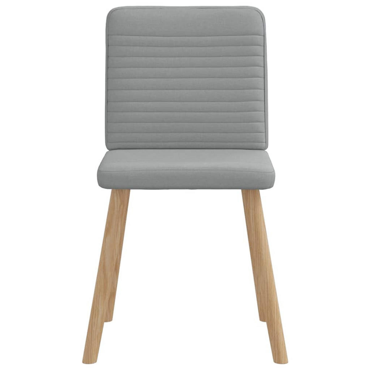 ESSZIMMERSTÜHLE 2 Stk. Hellgrau Stoff 45*54*86cm - Grau, Metall (45/86/54cm) - ZMH