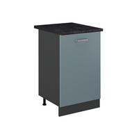 DULAP DE BAZĂ DE BUCĂTĂRIE R-Line, Albastru-gri/antracit, 50 cm стільниця Антрацит - gri albastru/antracit, compozit lemnos (50/81.6/60cm) - Vicco