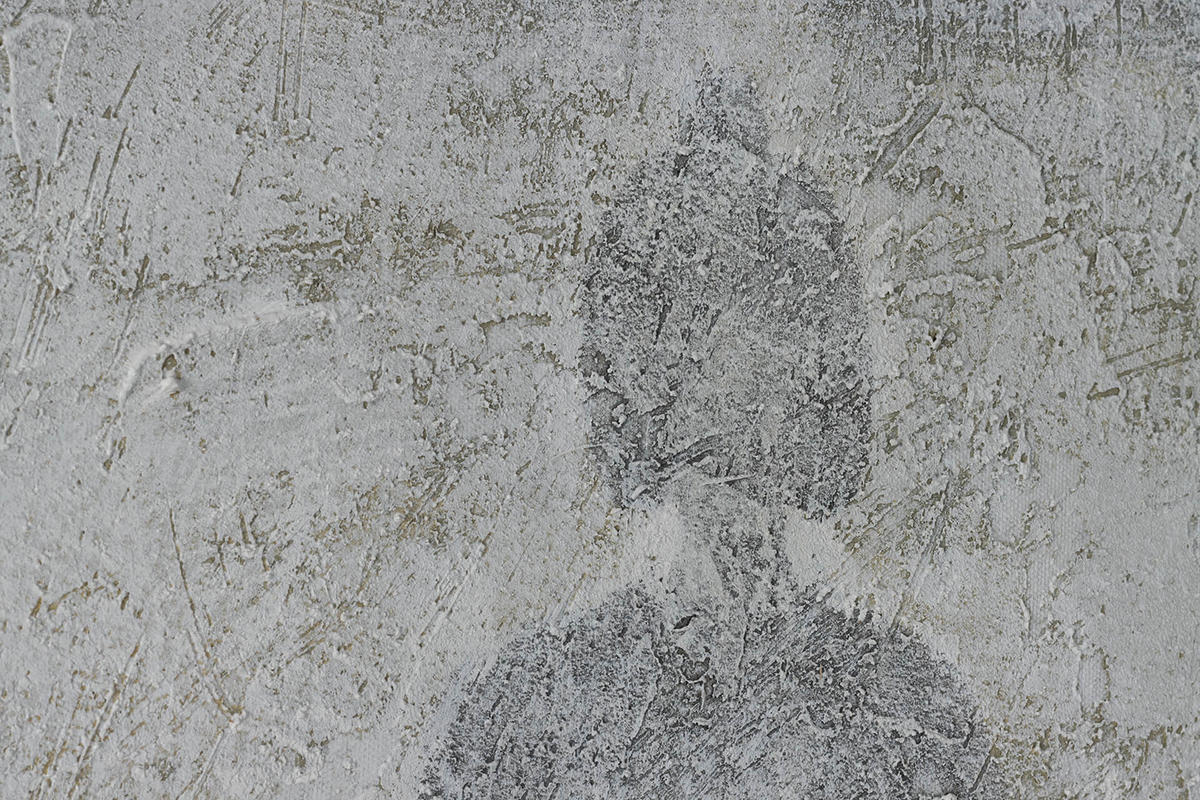 ACRYLBILD HANDGEMALT 100/75 cm - Goldfarben/Grau, Holz/Textil (100/75cm) - KUNSTLOFT