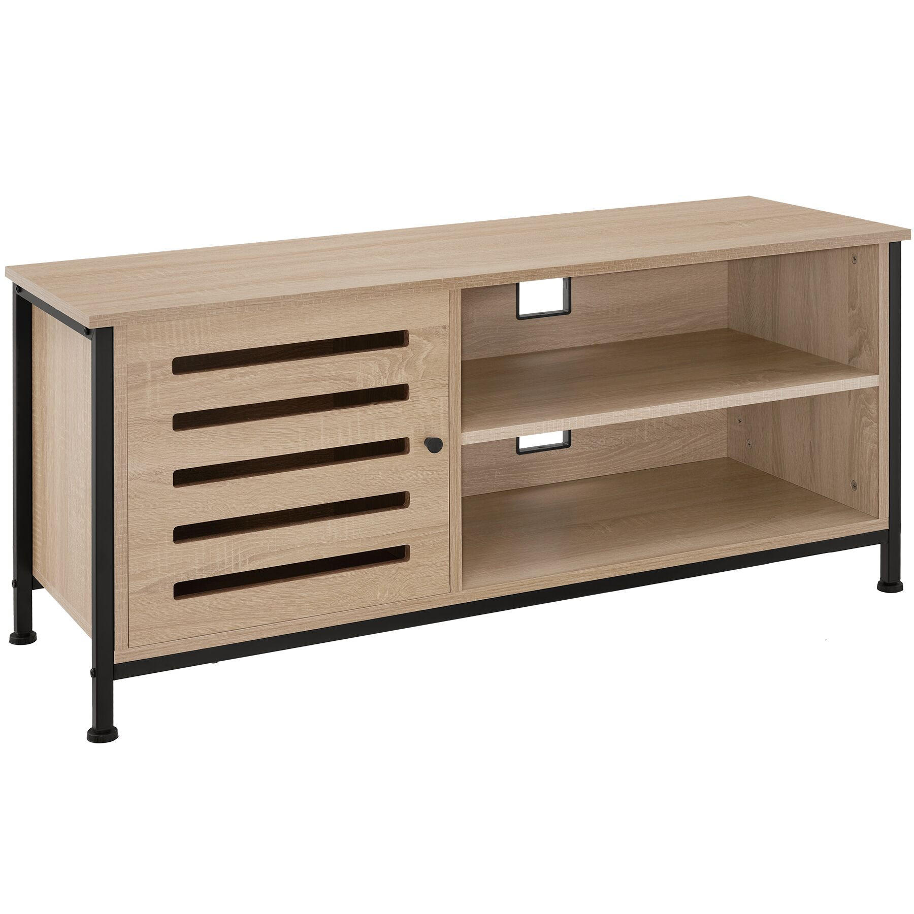 TV-BOARD Galway,110 x 41,5 x 50,5 cm,Industrial Holz hell, Eiche Sonoma - Naturfarben, Holzwerkstoff (41.5/50.5/110cm) - tectake
