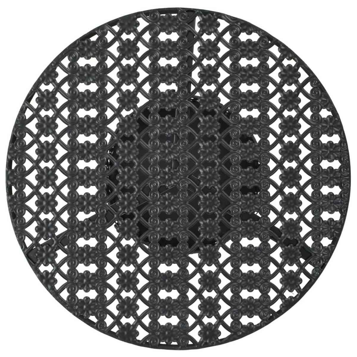 BISTROTISCH Schwarz 40/70Cm Metall - Schwarz, Metall (40/40/70cm) - vidaXL