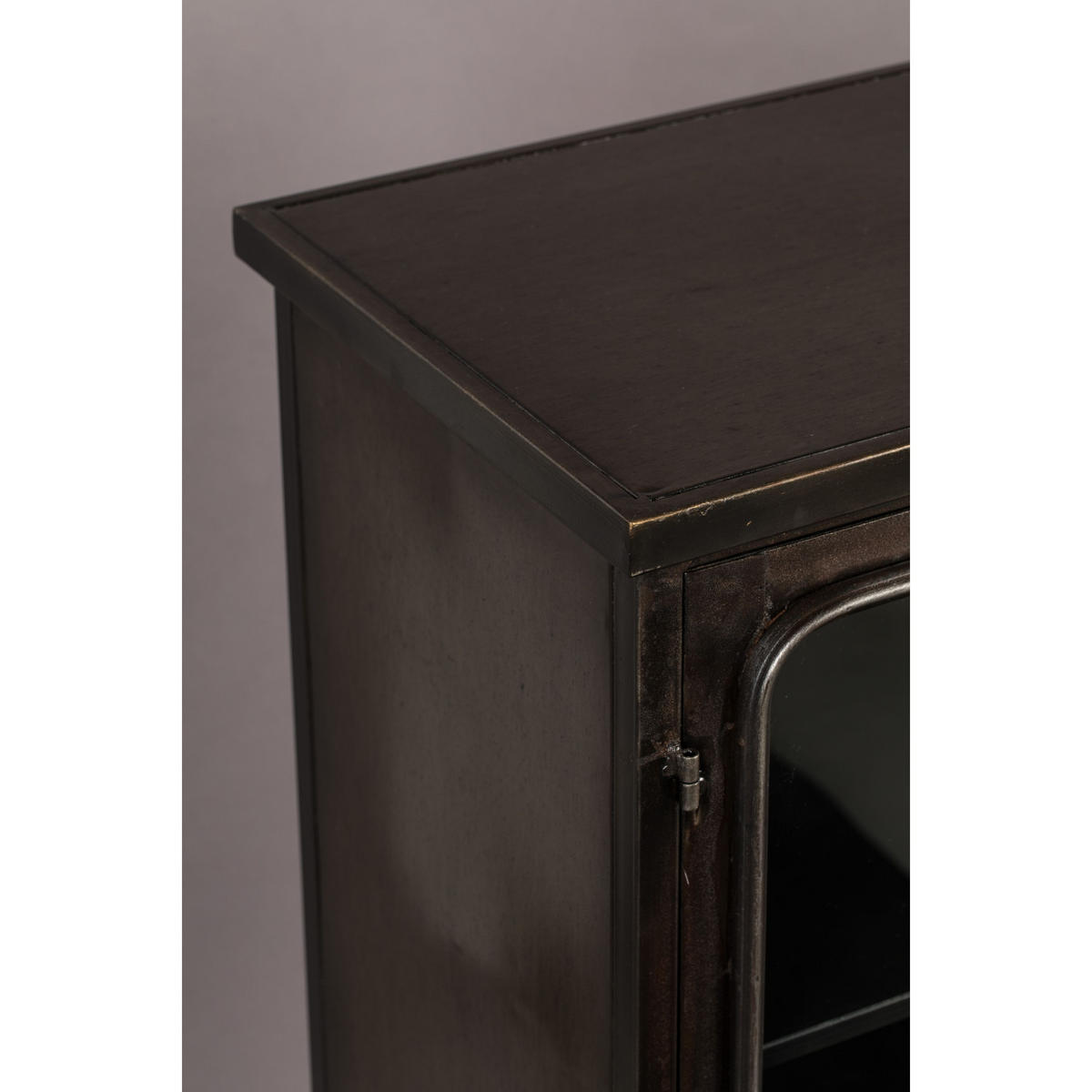 AUFBEWAHRUNGSSCHRANK Denza Schwarz - Schwarz, Metall (60/100/35cm) - Dutchbone