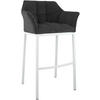 BARHOCKER Metall Dunkelgrau - Dunkelgrau/Weiß, Metall (64/110/48cm) - CLP