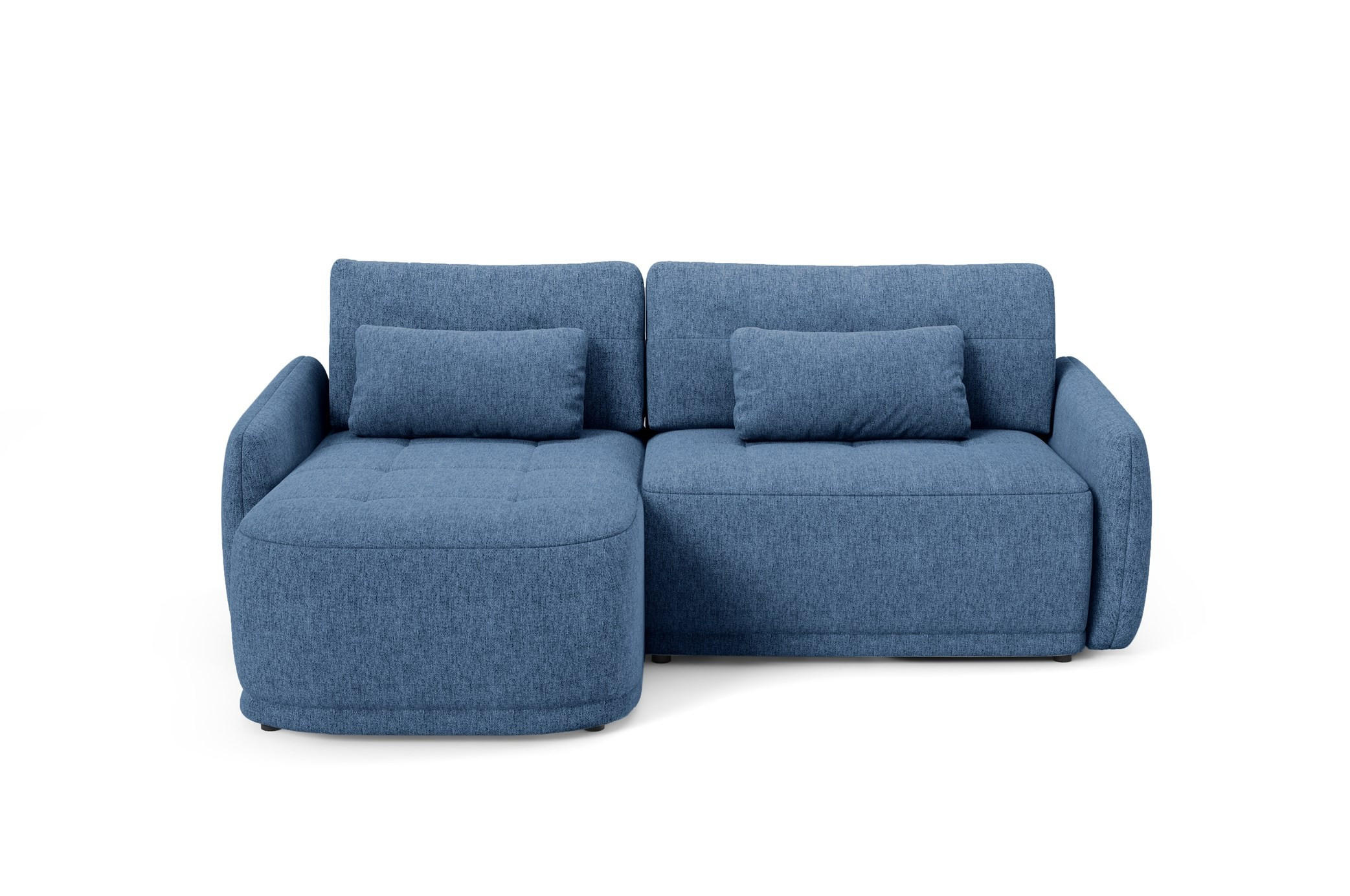 ECKSOFA Krabi Dunkelblau, mit Schlaffunktion - Dunkelblau, Textil (240/167cm) - Bettso