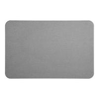 BADEMATTE Kieselgur, Diatomit, Grau, 60 x 39 cm - Grau, Kunststoff (39/60cm) - 5five Simply Smart