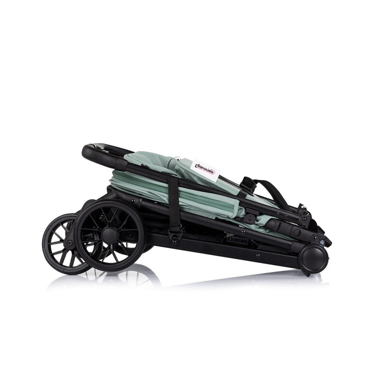 KINDERWAGEN Blossom grün Stoßdämpfer verstellbare Rückenlehne Korb bis 22kg - Grün, Metall (76/47/97cm) - Chipolino