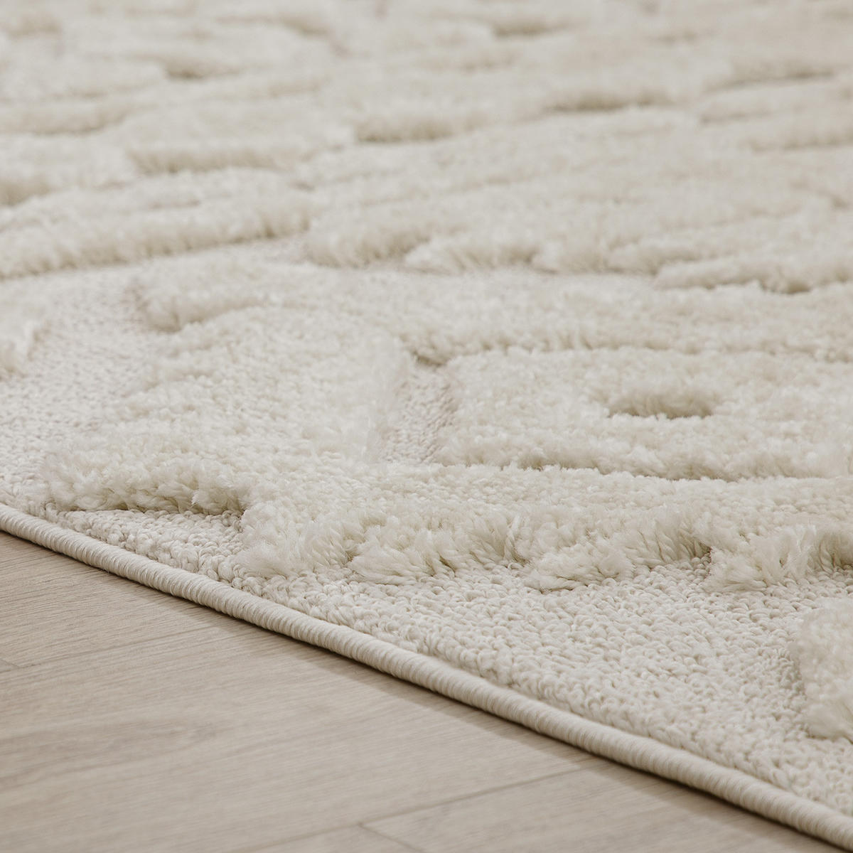 HOCHFLORTEPPICH 60/100 cm Genua 746 - Creme, Textil (60/100cm) - Paco Home