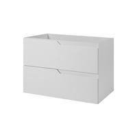 BADEZIMMERSCHRANK: weiß, 80 x 57 x 46 cm - Weiß, Holzwerkstoff (80/57/46cm) - 3XE LIVING