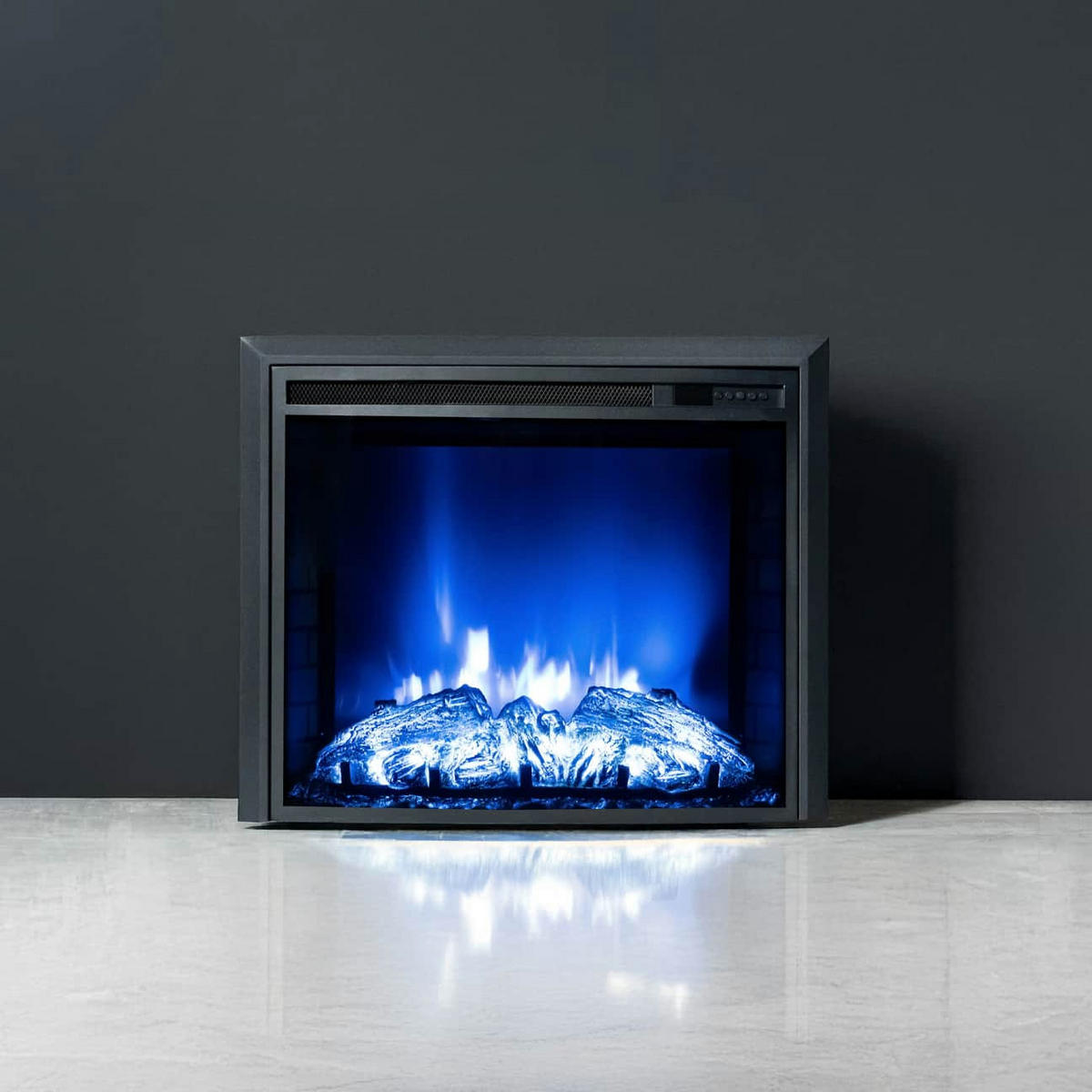 ELEKTROKAMIN 1800 W mit Bluetooth Lautsprecher EF3 - Schwarz, Metall (66/54.2/19.9cm) - dlc home