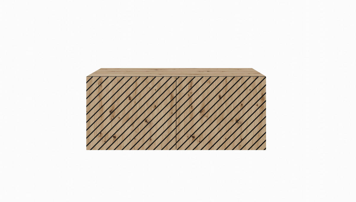 TV-SCHRANK SENTO - Eiche Artisan, Holzwerkstoff (100/41/40cm) - Meblini