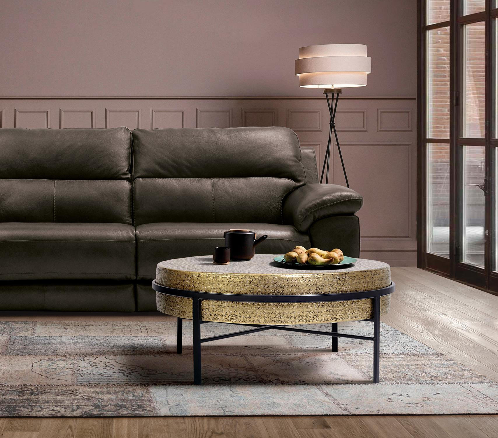 COUCHTISCH aus Bronze und Eisen - Bronzefarben, Metall (82/82/37cm) - Giner y Colomer