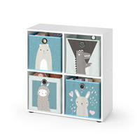 DĚTSKÁ POLIČKA Tetra Bílá - bílá, kompozitní dřevo (72.6/72/29cm) - Vicco