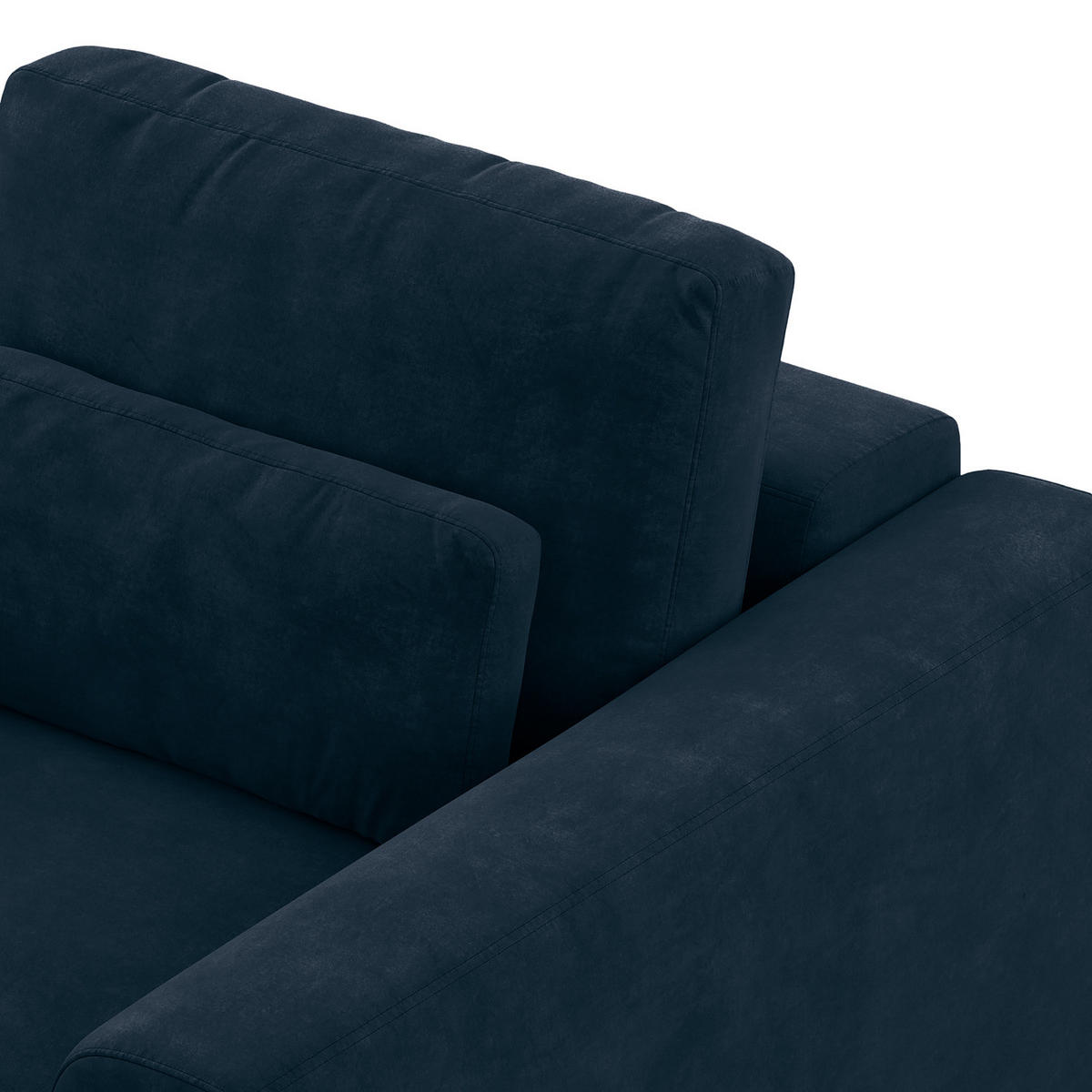 SESSEL - Blau/Schwarz, Kunststoff/Textil (116/80/117cm) - home24