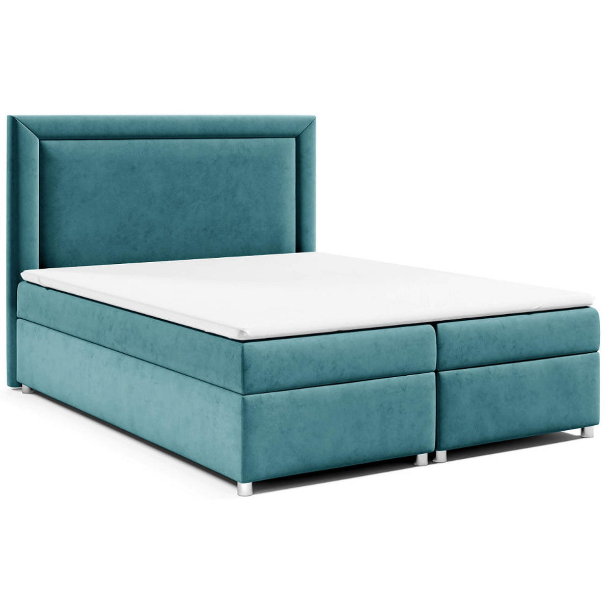 BOXBETT mit Bettkasten Trinity K-3 Bonellfederkern - Hellblau, Holz/Holzwerkstoff (180/200cm) - Best For Home