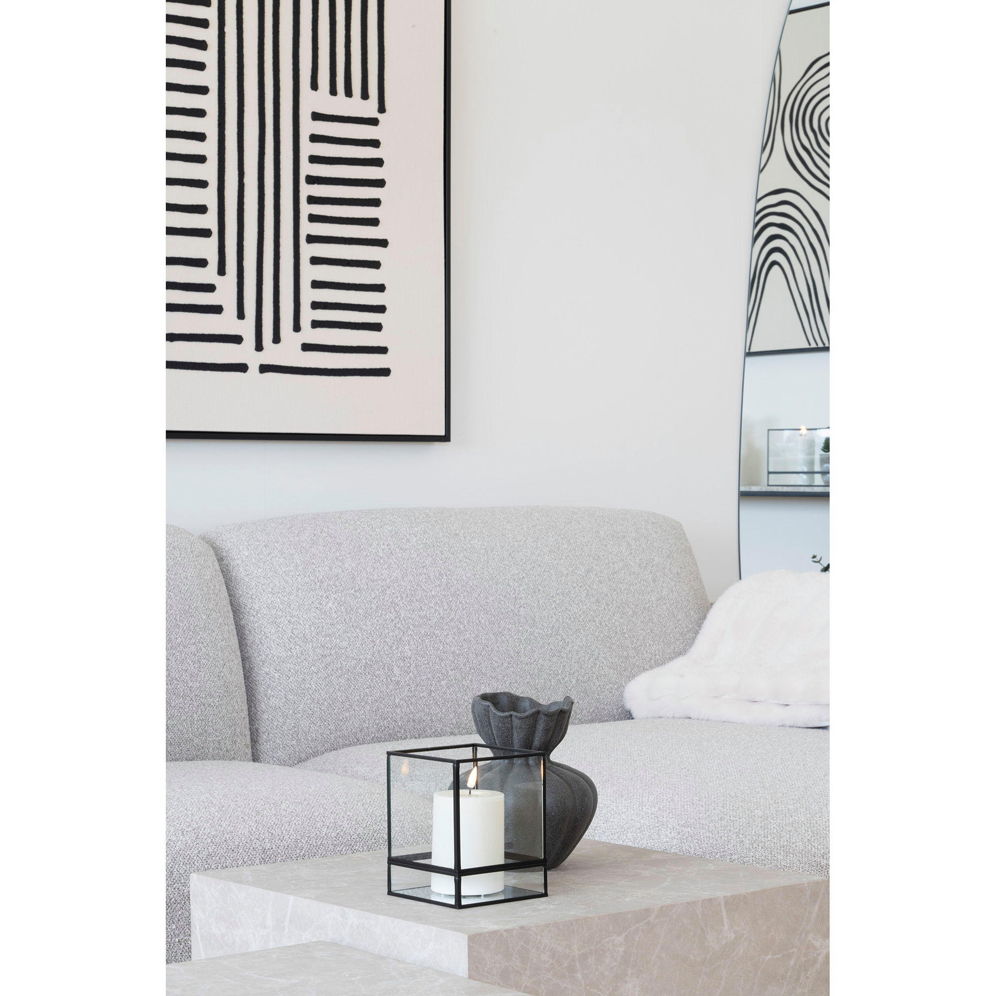 VASE Keramik Schwarz - Schwarz, Keramik (19.4cm) - tinkaro