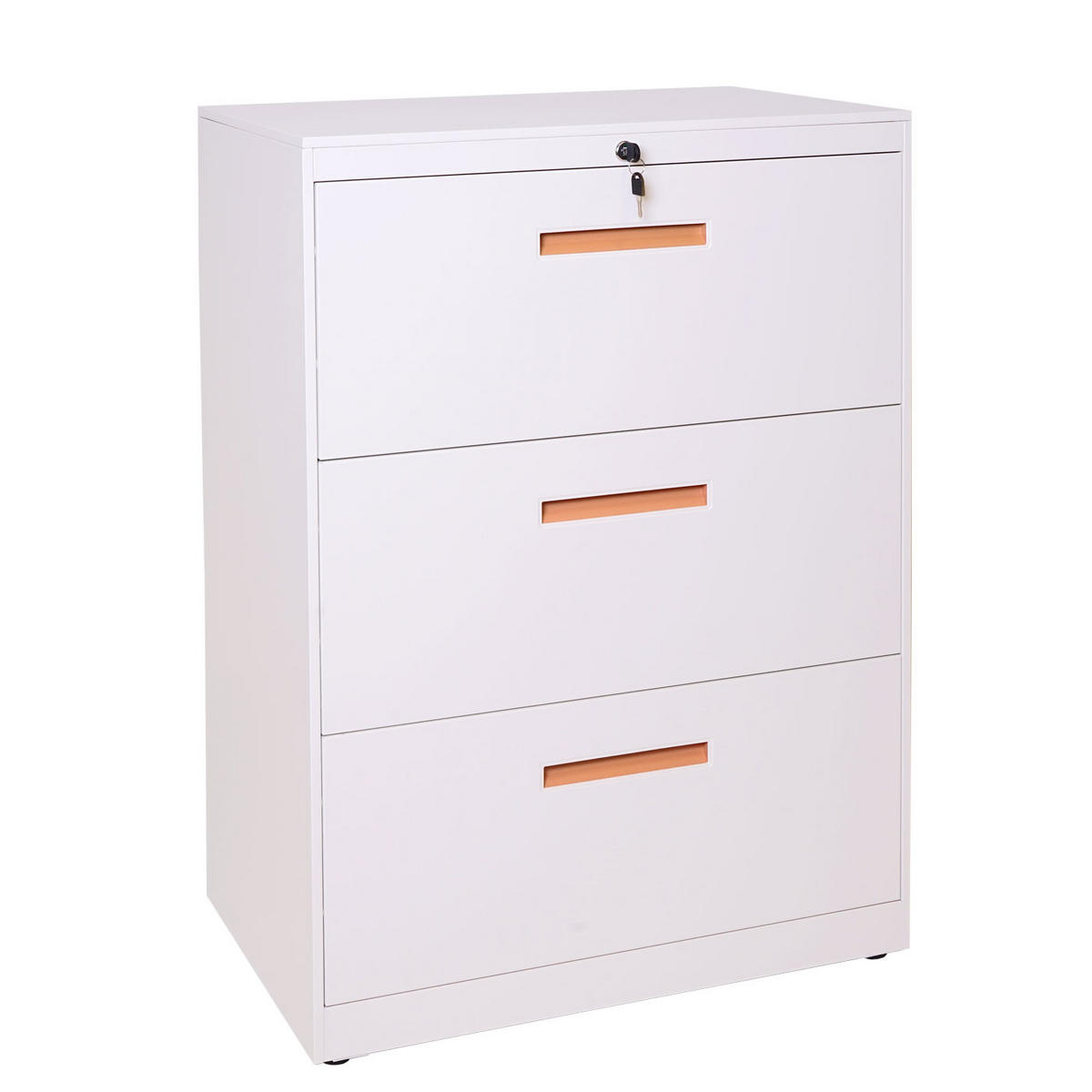 HÄNGEREGISTERSCHRANK Weiß - Weiß, Metall (76/103/46cm) - MCW