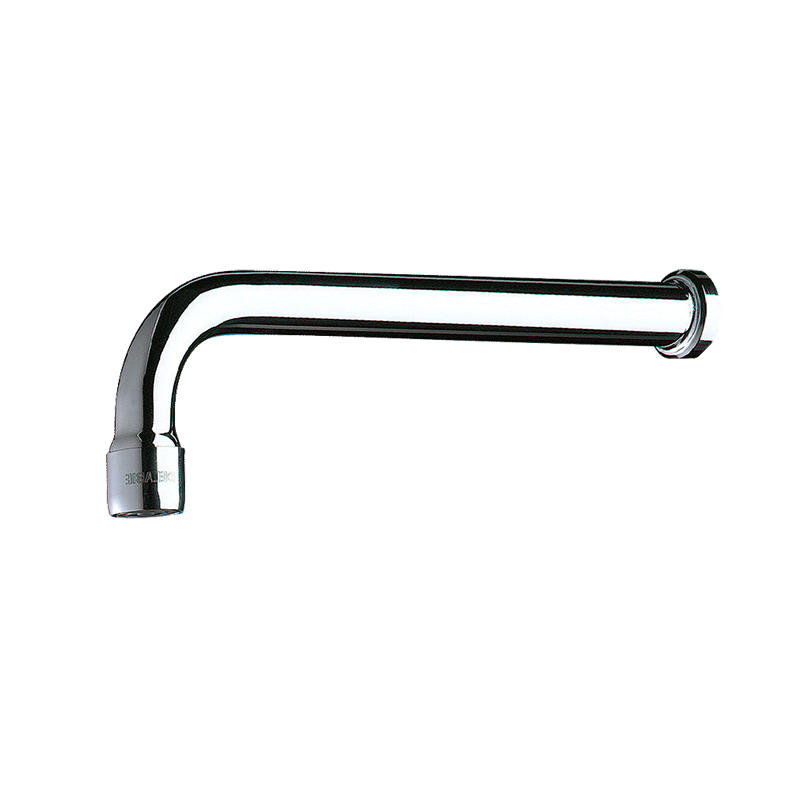 WANDAUSLAUF CORBIN für Paneel ≤10 mm G1/2B L120 H60 mm - Chromfarben, Metall (8/2.5/16cm) - Delabie