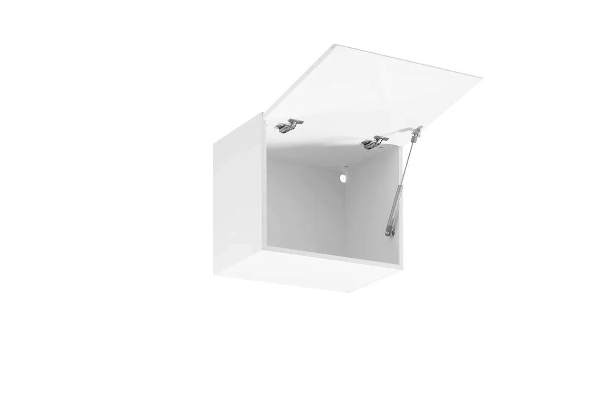 HÄNGESCHRANK – 50 cm – G50K – Velmora – Weiß / Weiß Hochglanz - Weiß Hochglanz, Holzwerkstoff (50/40/32cm) - ROYAL24_MARKT