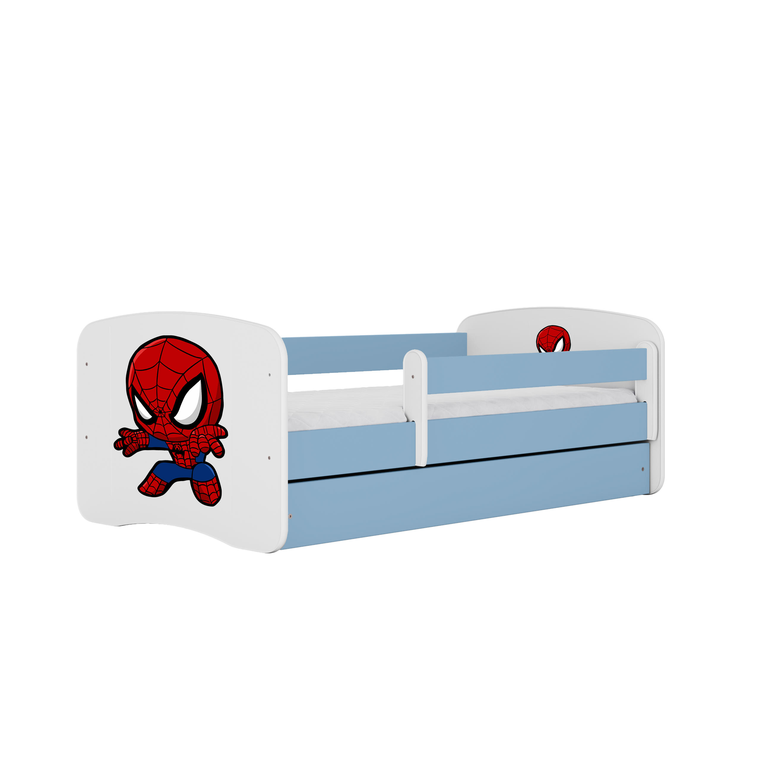 KINDERBETT Spiderman mit Schublade 160/80 90/61/164 - Blau, Holzwerkstoff (80/160cm) - RAUMHIRSCH FURNITURE