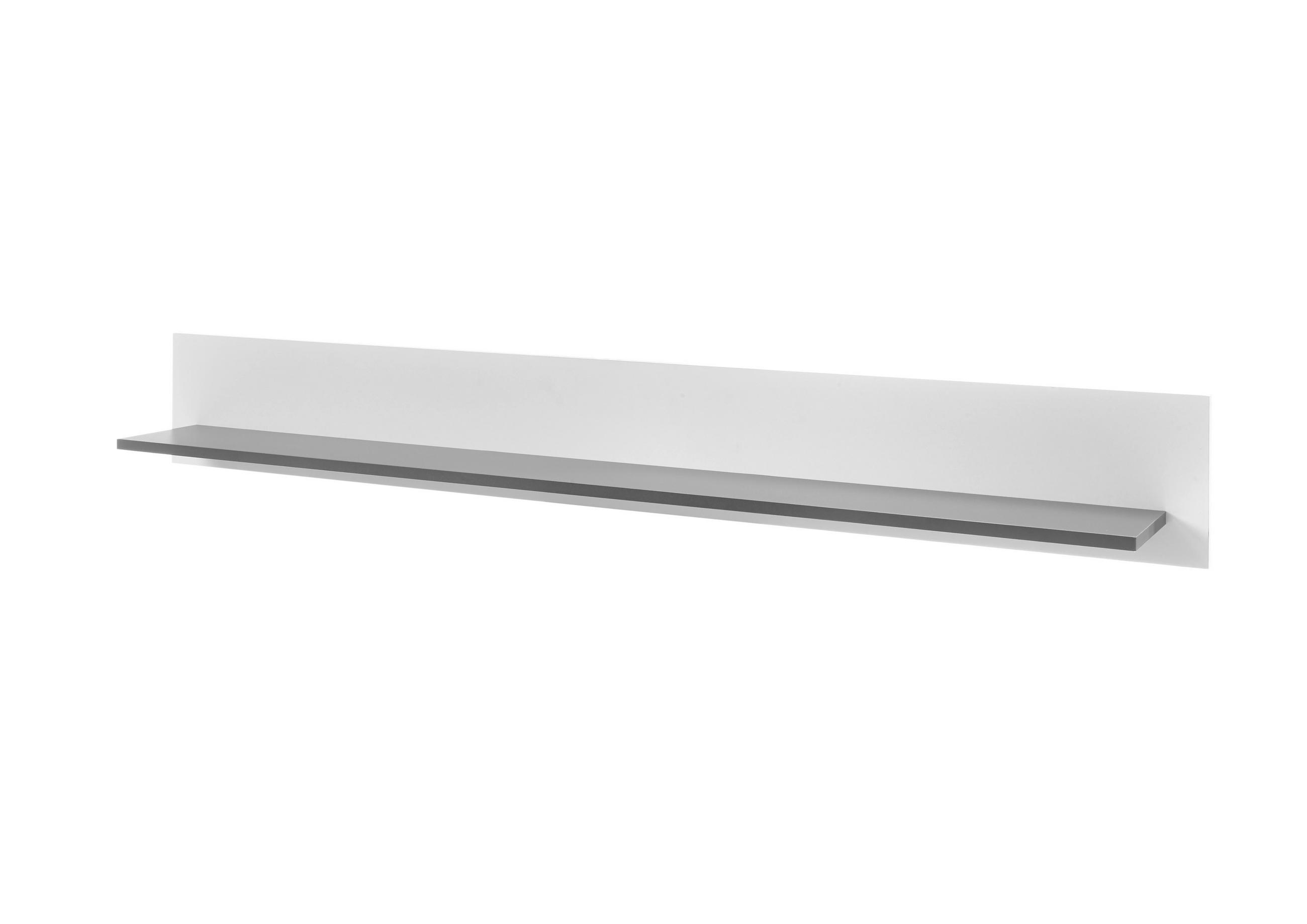 WANDBOARD M11 Weiß & Anthrazit 160/21/20 cm - Weiß, Holzwerkstoff (160/21/20cm) - Livojo