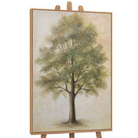 GEMÄLDE Baum der Kontemplation Schattenfugenrahmen Eichefarben 140x100 cm - Eichefarben, Holz (140/100cm) - YS-art gallery