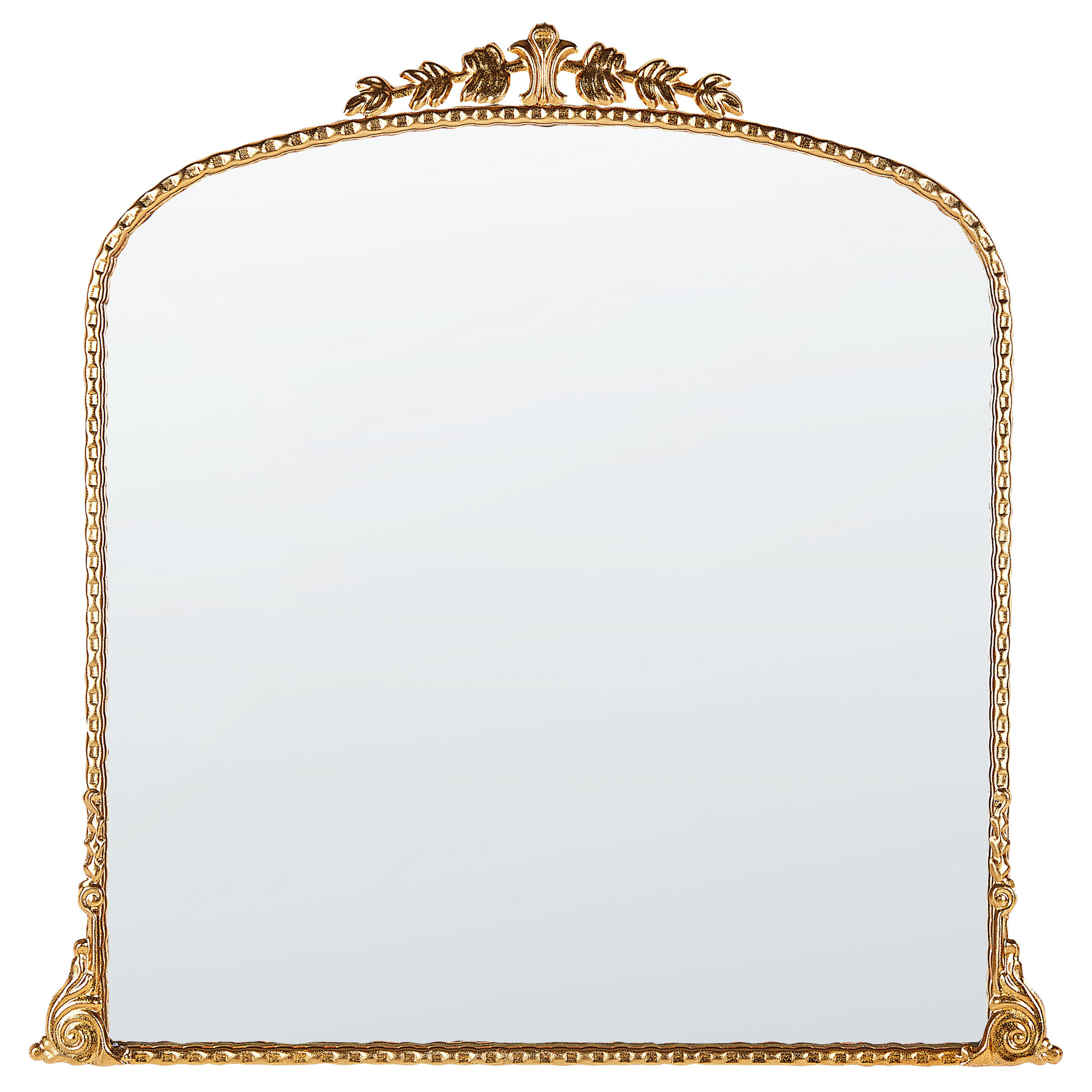 WANDSPIEGEL gold Metall 71/71 cm Livry - Goldfarben, Metall (71/71/3cm) - Beliani