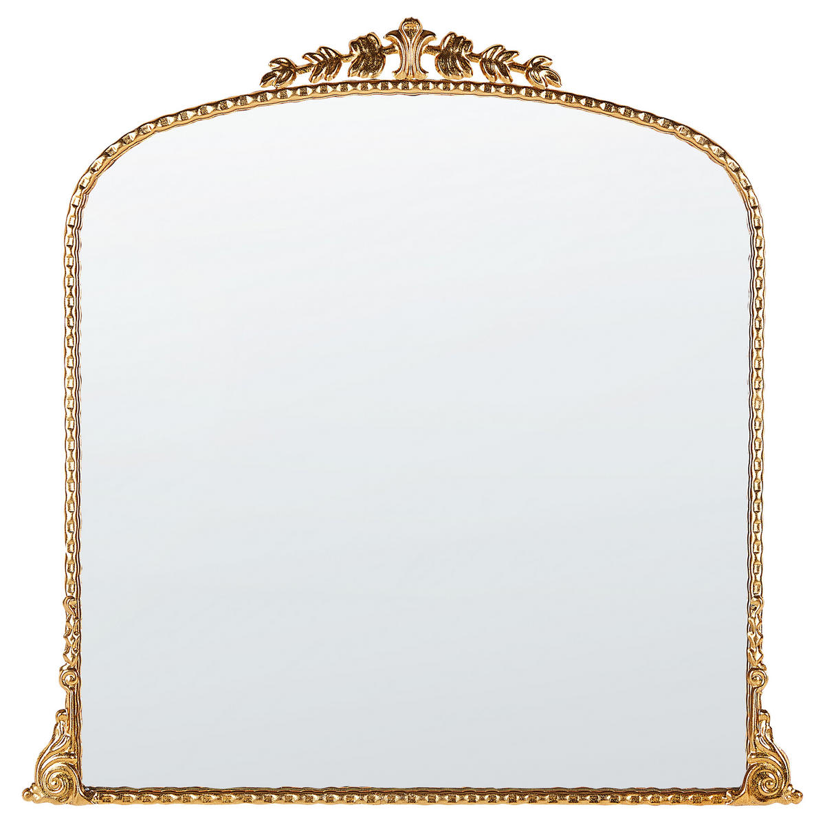 WANDSPIEGEL gold Metall 71/71 cm Livry - Goldfarben, Metall (71/71/3cm) - Beliani