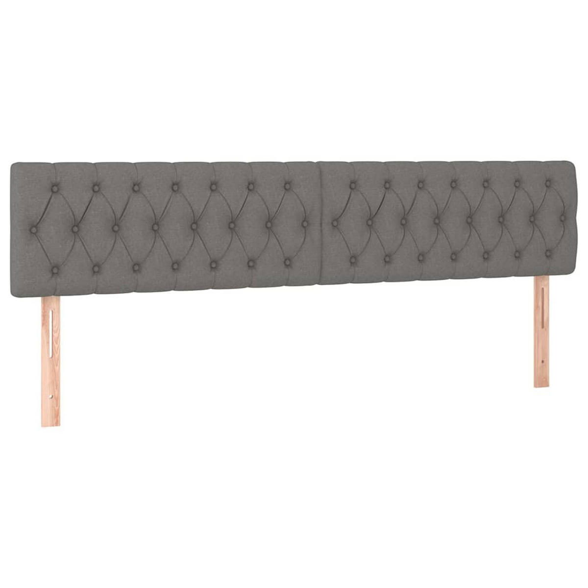 BOXSPRINGBETT 180/200 Cm Grau Gewebe - Grau, Textil (180/203cm) - vidaXL