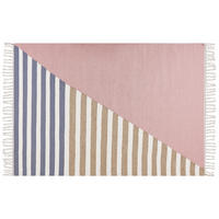TEPPICH geflochten Engiz 200/140 cm - Multicolor, Textil (140/200cm) - Beliani