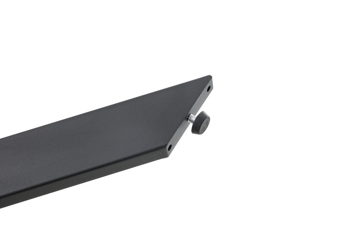 ESSTISCH 137/107/76 cm Schwarz/Walnuss aus MDF und Metall mit Ausziehfunktion - Walnussfarben, Metall (137/137/76cm) - OKMYHOME