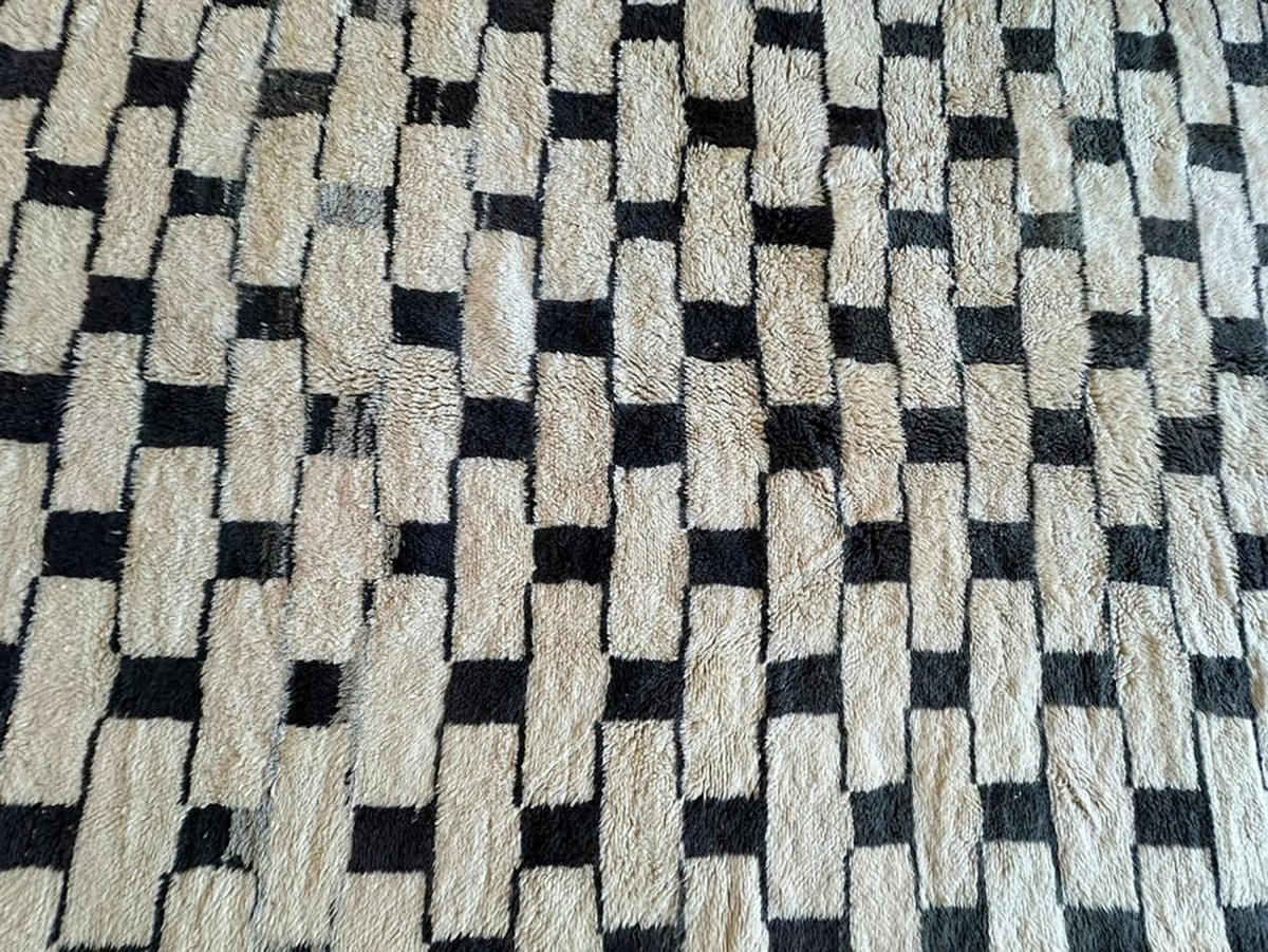 BERBERTEPPICH aus Marokko modern schwarz - Schwarz, Naturmaterialien (331/407cm) - AFK Living