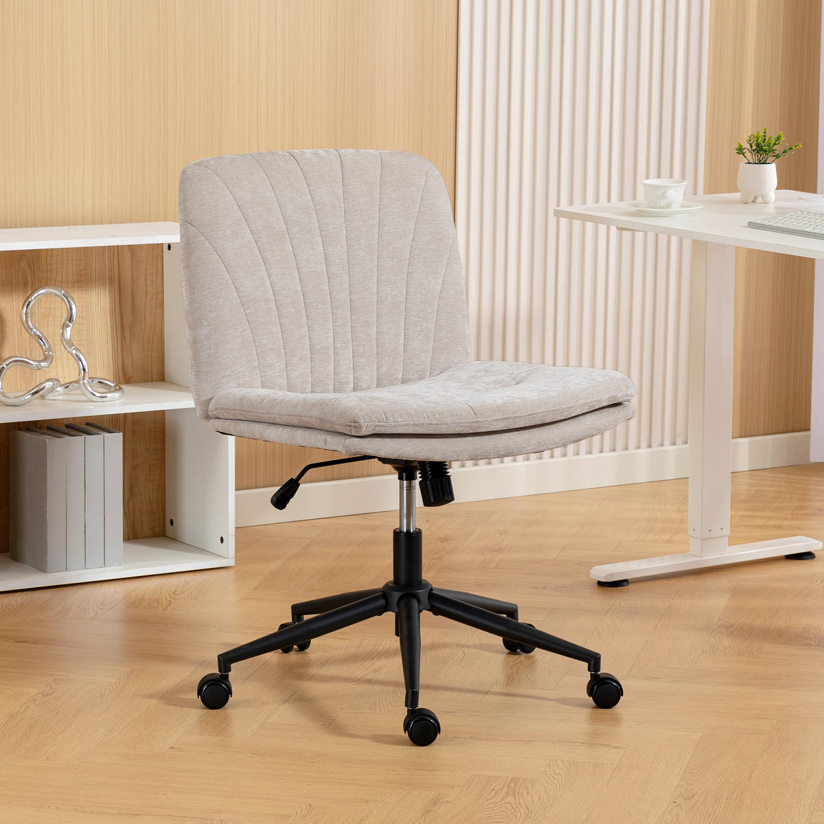 BÜROSTUHL Beige 67.0/62.0/93.0 cm - Beige, Textil (62/93/67cm)
