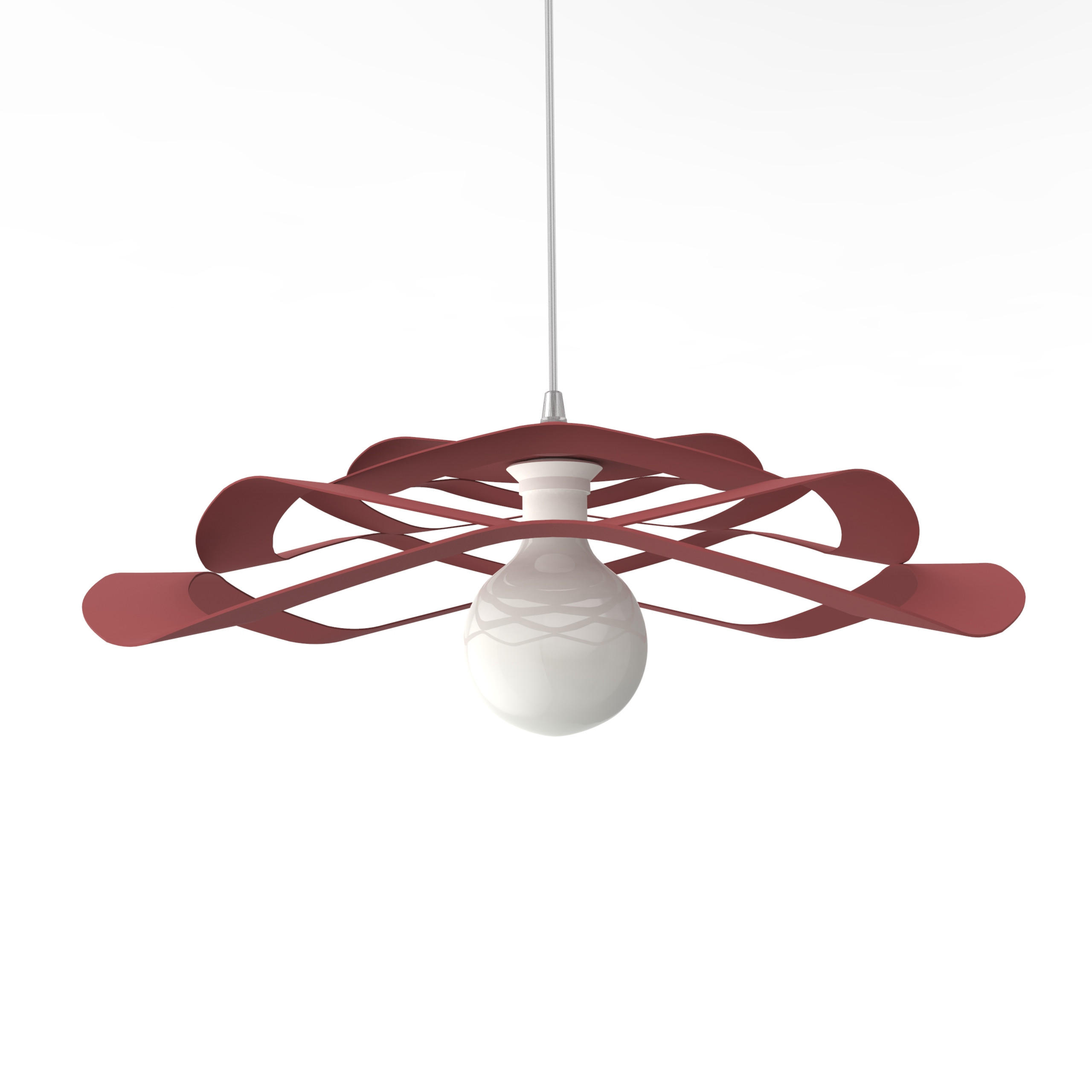 Lumicom Hängeleuchte Rot 60x15x60 cm