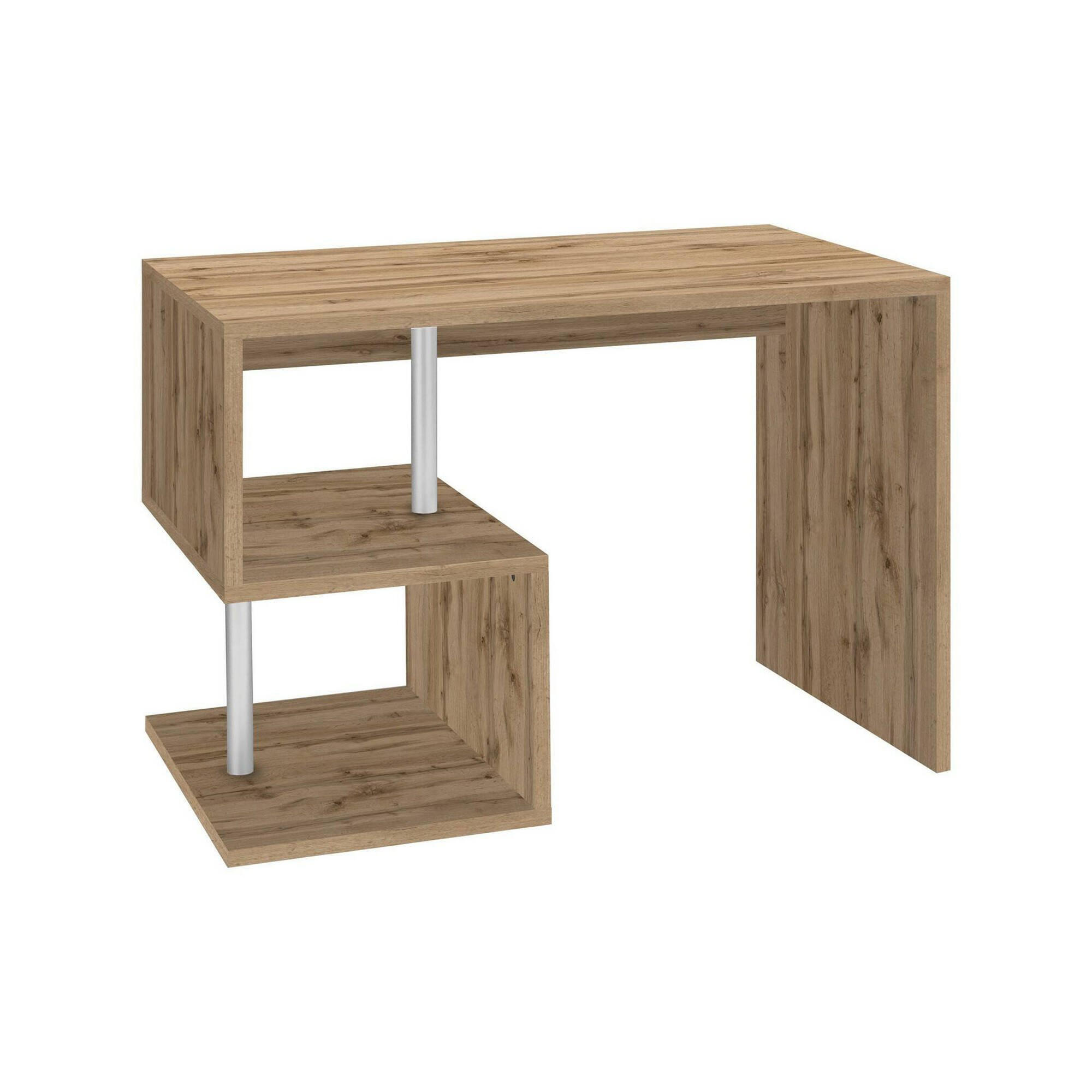 SCHREIBTISCH Eiche 50/100/78 cm - Braun, Holzwerkstoff (50/100/78cm) - DMORA
