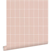 TAPETE kleine Fliesen 50 x 900 cm - Pink, Papier (50/900cm) - ESTAhome