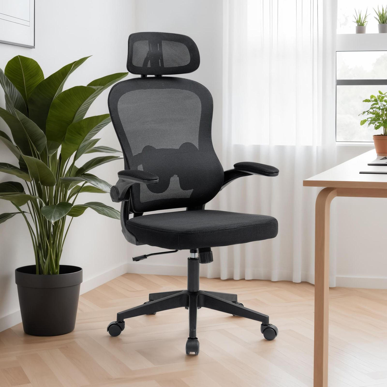 BÜRODREHSTUHL JOBURG - Schwarz, Textil (63/125/64cm) - IDIMEX