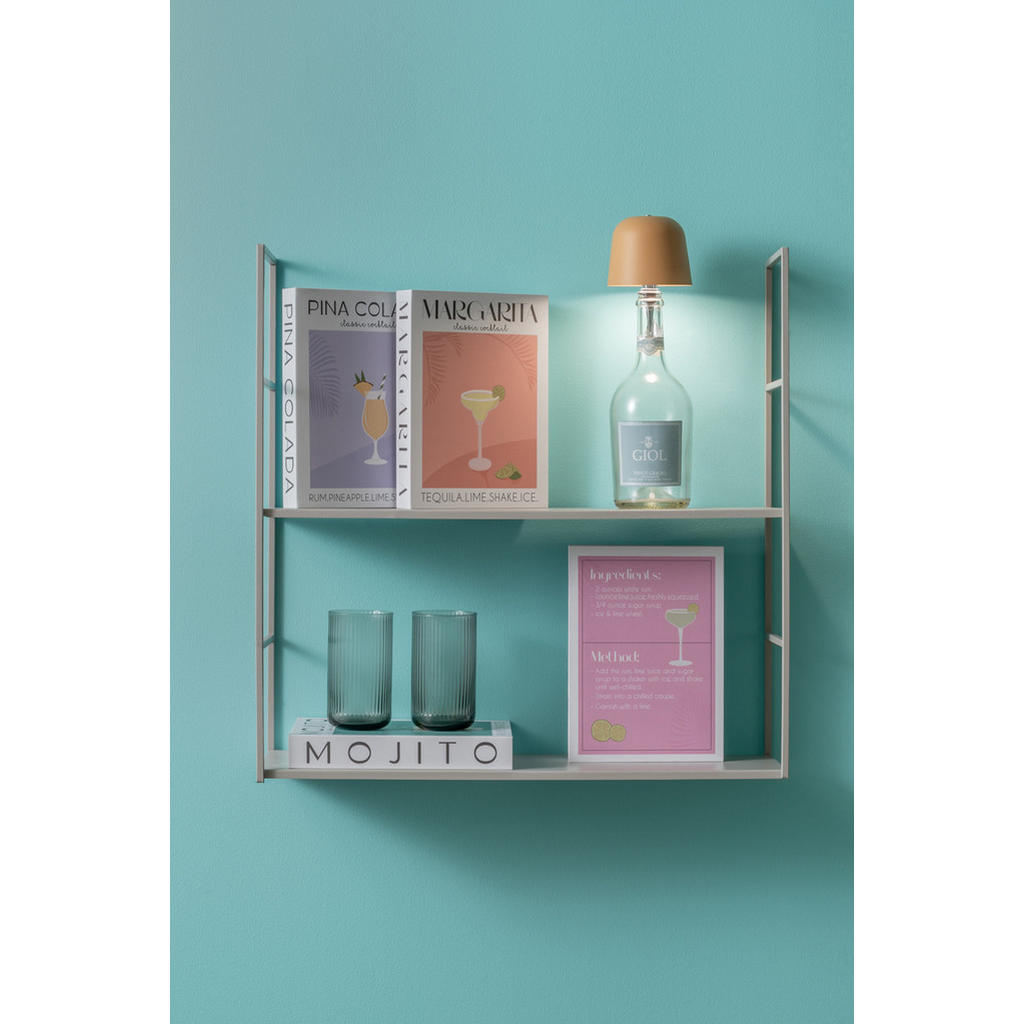 Thumbnail - Leitmotiv Bottle, Gelb, Metall, Rund, 10x13x10 cm, CE, Lampen & Leuchten, Innenbeleuchtung, Tischlampen, Tischlampen