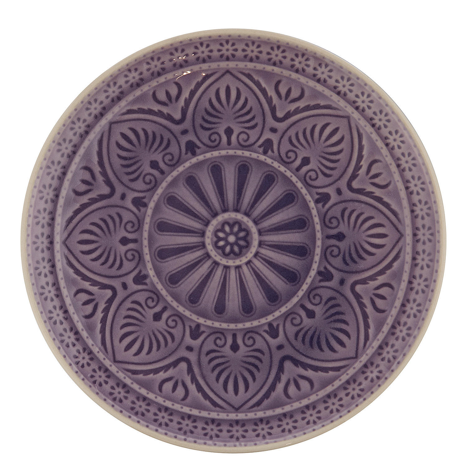 Butlers Teller Violett 21x2x21 cm