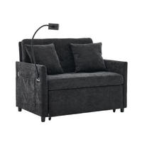 SCHLAFSESSEL DE-35222 mit USB und Tablethalter Schwarz - Schwarz, Metall (72/83.5/109cm) - ComfortXL