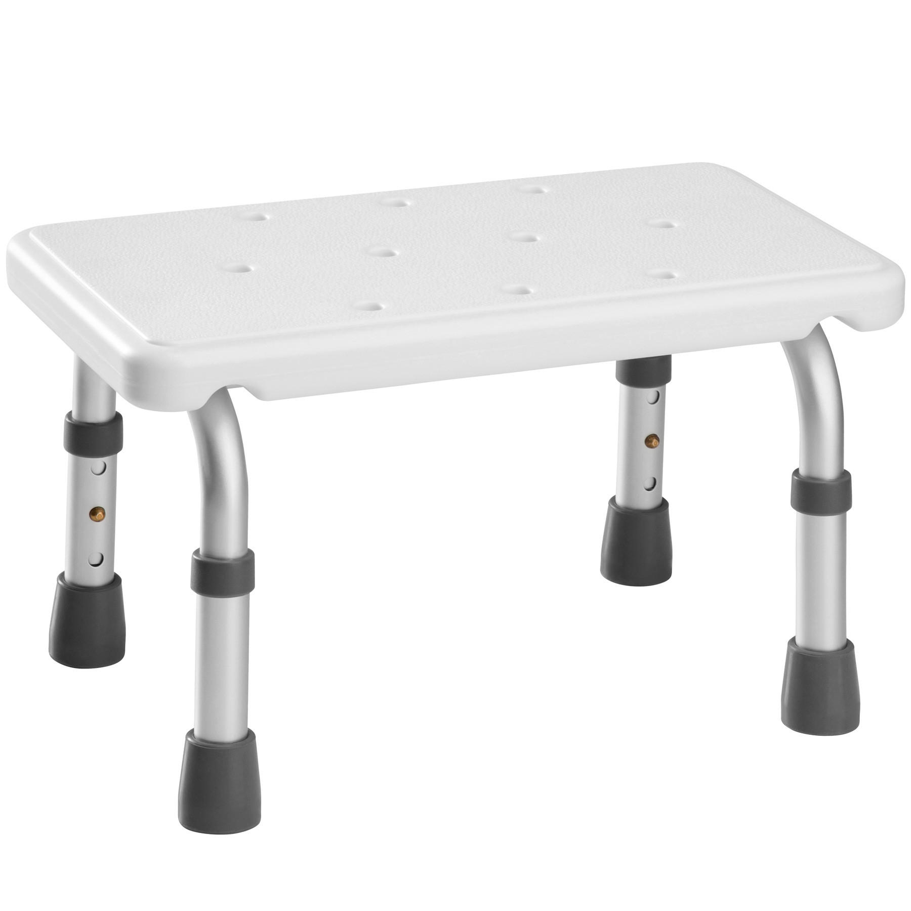 EINSTIEGSHILFE Badewanne, 41 x 26 x 21 – 26,5 cm,weiß - Weiß, Metall (26/26.5/41cm) - tectake