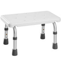 EINSTIEGSHILFE Badewanne, 41 x 26 x 21 – 26,5 cm,weiß - Weiß, Metall (26/26.5/41cm) - tectake