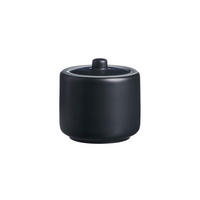 ZUCKERDOSE Jasper schwarz ø 8.5 cm - Schwarz, Keramik (8.5/8cm) - Ritzenhoff Breker