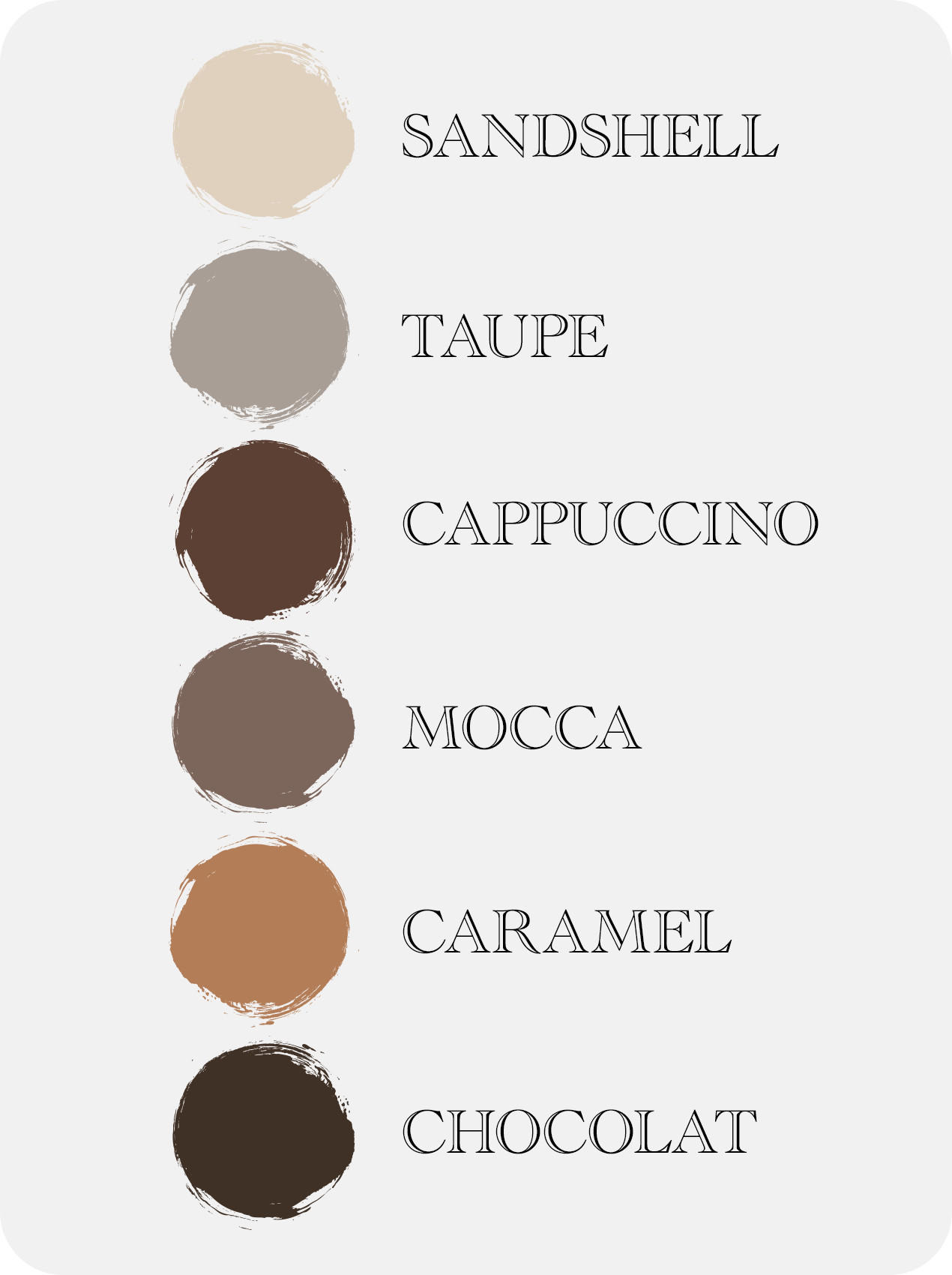 Farbpalette Brown