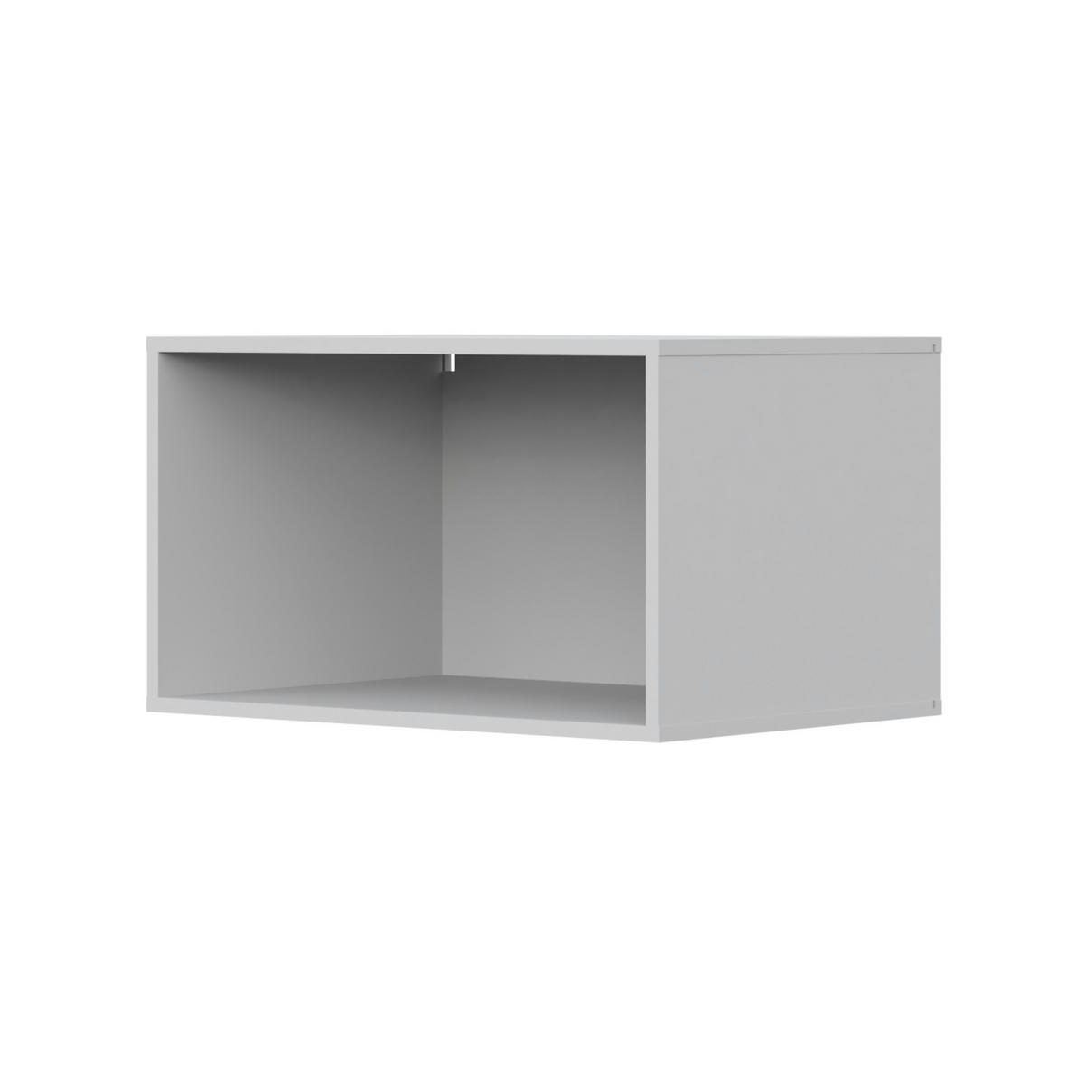 HÄNGESCHRANK FAUSKE SZK1-2D Weiß - Silberfarben/Weiß, Holzwerkstoff/Kunststoff (69/40/49cm) - Komodee