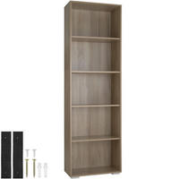 BÜCHERREGAL Lexi,60 x 30 x 190 cm,Holz hell, Eiche Sonoma - Eiche Artisan, Holz (30/190/60cm) - tectake