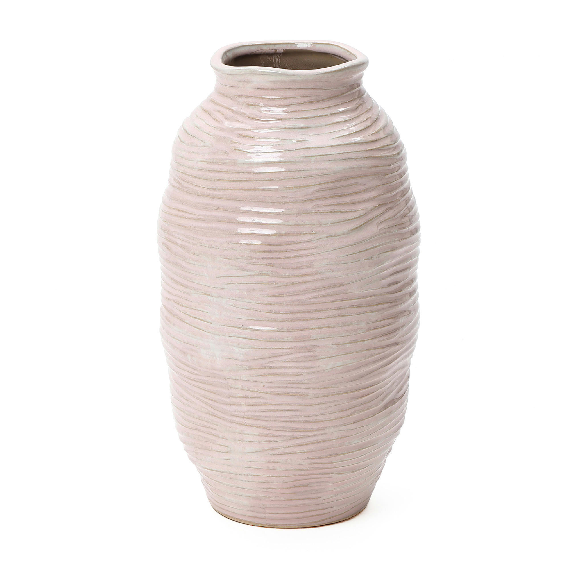 VASE Ø 18 x H 31.5 cm - Roségold, Keramik (31.5cm) - Hometopia