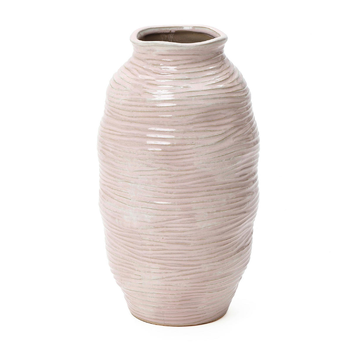 VASE Ø 18 x H 31.5 cm - Roségold, Keramik (31.5cm) - Hometopia